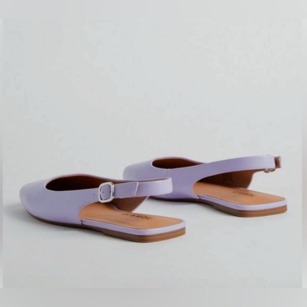 NWOT 11W Torrid Squared Toe Lavender Slingback